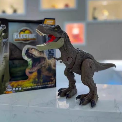 嘉尔乐0842A电动恐龙行走仿真玩法模型两种电子音效玩具