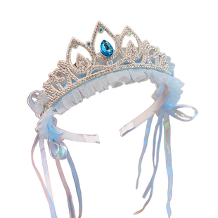 六一儿童节皇冠头饰公主冰雪奇缘艾莎发饰头箍女童发卡发箍不勒头