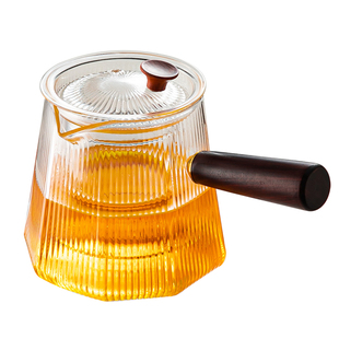 侧把玻璃泡茶壶家用办公围炉电陶炉煮茶器耐高温过滤功夫茶具套装