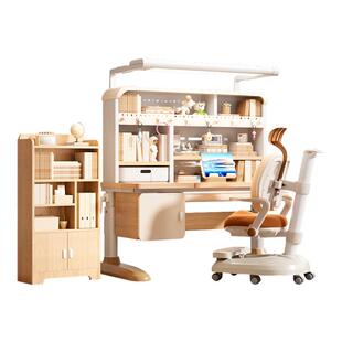 童博士 儿童学习桌实木2026新款小学生专用家用书桌椅可升降调节