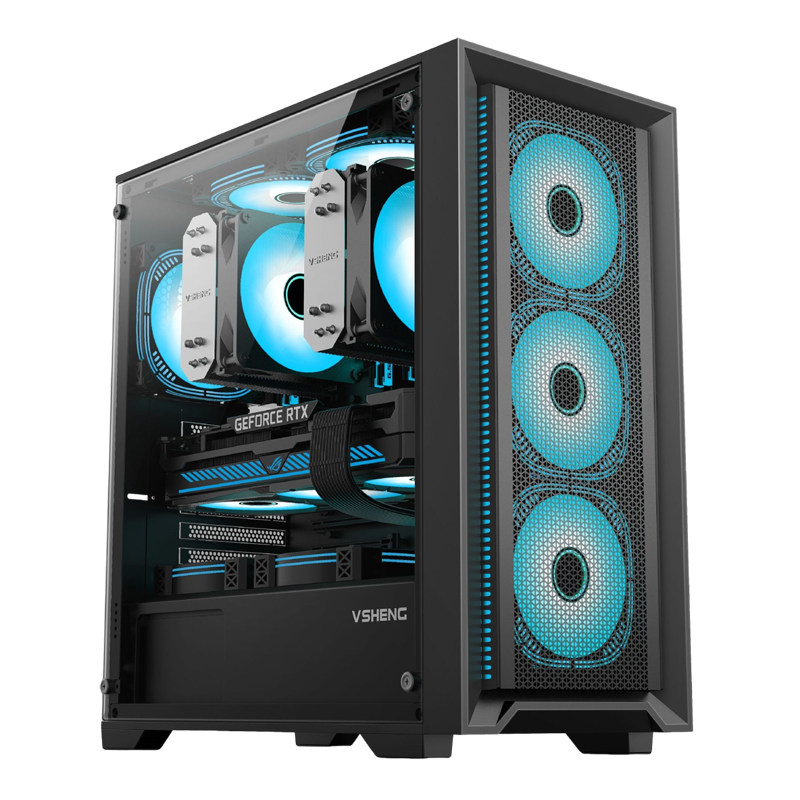 海景房X79/X99双路侧透大主机箱