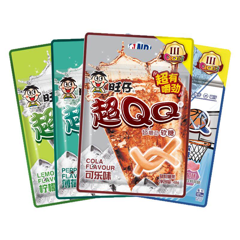 旺旺旺仔超QQ软糖48g混合味糖果