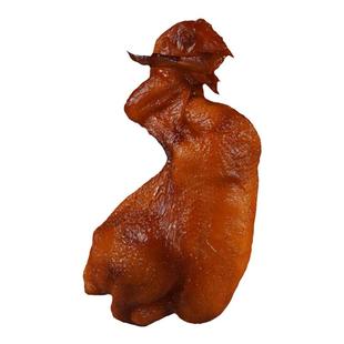 仿真鸡模型德州扒鸡样品费家扒鸡烤鸡烧鸡卤鸡明档道具熟食模型