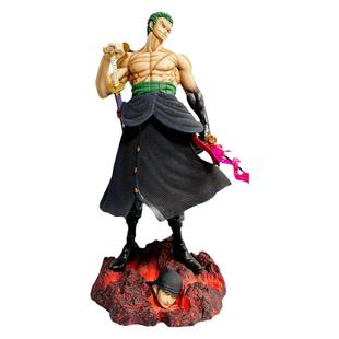 海贼王gk站姿扛刀索隆双头雕阎魔剑气索隆超大号手办模型雕像送礼