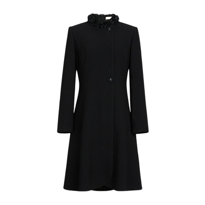 朗姿/MOJO AVENUE莫佐法式赫本风小黑裙2025早春新款简约轻奢连衣