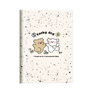 b5胶套笔记本本子加厚2025新款笔记本a5泼墨动物初高中生用简约防水笔记本办公高颜值学生记事本日记作业本子