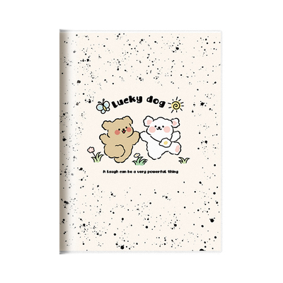 b5胶套笔记本本子加厚2025新款笔记本a5泼墨动物初高中生用简约防水笔记本办公高颜值学生记事本日记作业本子