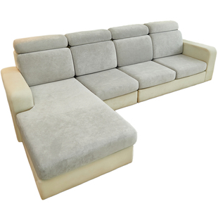 毛绒冬季浴帽式沙发套罩全包万能2025头枕靠背巾纯色坐垫皮梳化笠