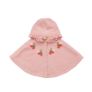 婴儿披风斗篷外套儿童挡风新生儿公主女宝宝披肩外出防风春秋冬季