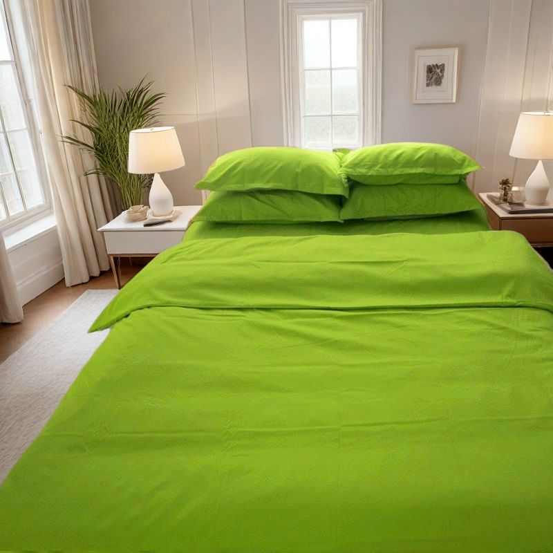 纯色湖蓝浅蓝色四件套学生三件套床上用品1.0天蓝色单双人床单款4