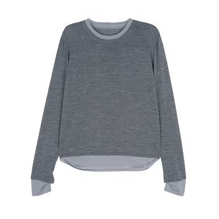 MRS Studios 德国扬子Biella羊毛内搭Bi入假两件针织打底衫羊毛衫