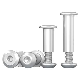 304不锈钢圆头内六角子母铆钉对接对锁螺丝螺母夹板家具组合套装