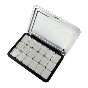 美甲工具水彩颜料分装盒彩绘调色分装盘闪粉亮片拍拍胶晕染收纳盒