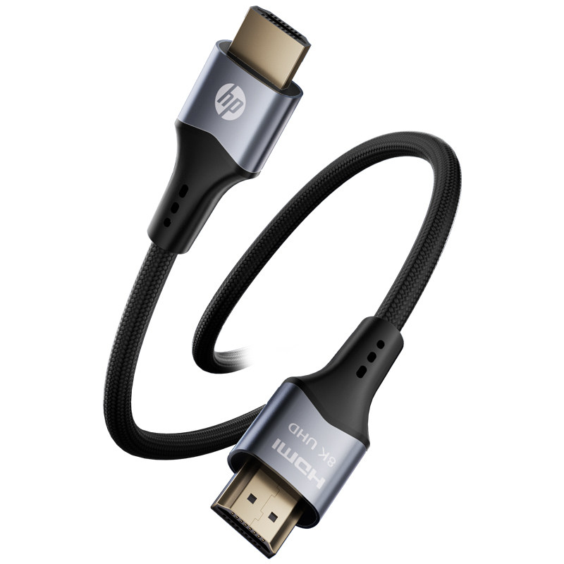 惠普hdmi2.1高清线投影仪电脑显示器屏电视机顶盒连接延长线4K/8k
