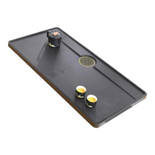 天然整块乌金石茶盘单盘石材一体石板简约家用客厅茶台石头茶托盘