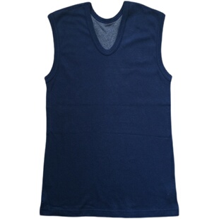 清货日单纯棉保暖内衣背心内穿v领男士打底肩部加厚发热外贸库