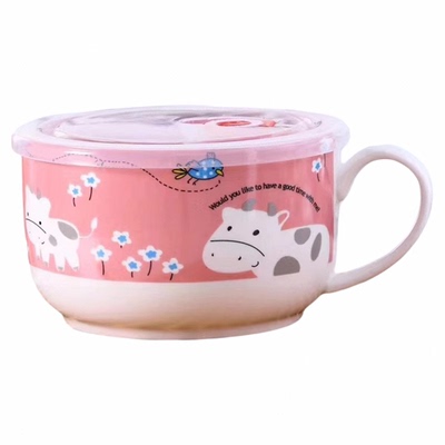 陶瓷加高保鲜碗带盖密封饭盒