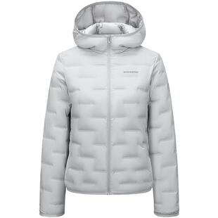 波司登2025新款鹅绒轻薄连帽错格压胶女短款保暖羽绒服B250131036