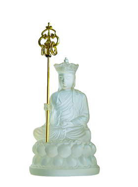 地藏菩萨仿琉璃供奉佛像祝福摆件