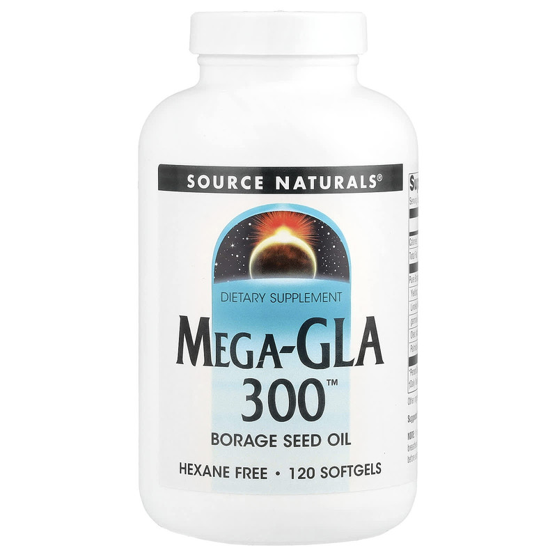 源美,Mega GLA 300, 亚麻酸软胶囊,60粒