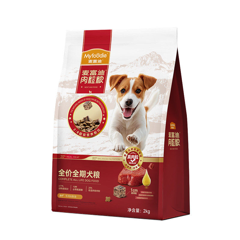 麦富迪肉粒狗粮全价全期通用型