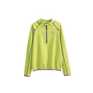 Epicsocotra秋季户外哈苏线撞色半拉链长袖T恤骑行运动速干上衣