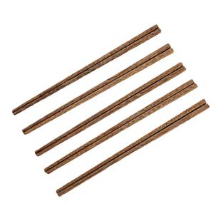 鸡翅木筷子刻字定制logo商用餐厅火锅饭店专用10双加长筷面馆筷