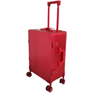 金属铝镁合金20寸拉杆箱万向轮男女24行李箱密码箱一九侧开旅行箱