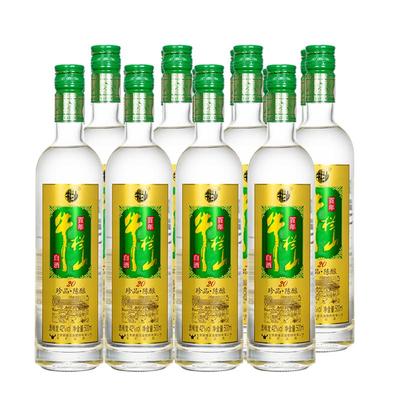 牛栏山土豪金绿标42度500ml*8瓶浓香型自饮口粮白酒水节日送长辈
