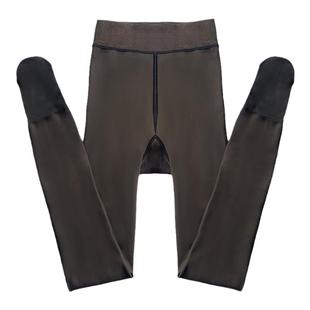 黑透肤丝袜加绒打底裤袜2025新款连裤袜单层女秋冬厚黑丝光腿神器