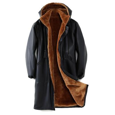 中长款卖肉皮衣冬皮棉衣高领