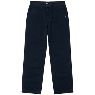 Lee25新品经典舒适直筒字母Logo织标男士日常休闲布裤潮流LMB0099