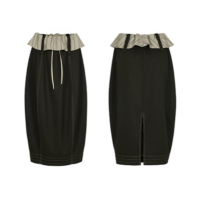 palavas奥斯曼长廊半裙撞色设计