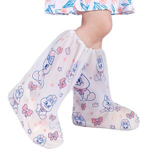 一次性雨鞋套儿童防水鞋套雨天防滑雨靴加厚耐磨防雨脚套旅行上学