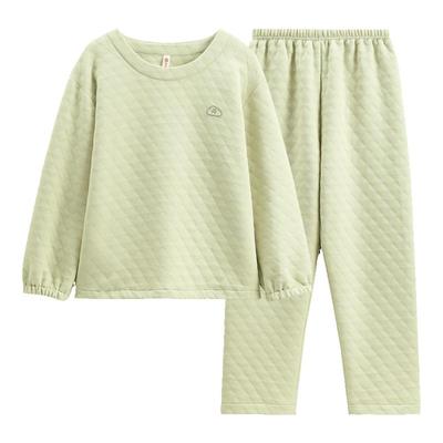 芬腾睡衣女秋冬空气棉夹层长袖