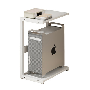 主机托架台式电脑打印机一体置物架办公室落地双层机箱底座小架子