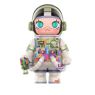 POPMART泡泡玛特MOLLY俄罗斯方块400%手办潮玩TETRIS玩具MEGA珍藏