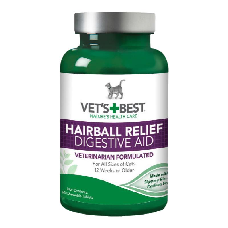 绿十字猫草片美国进口Vets Bes猫咪专用去毛球片化毛膏吐毛维倍思