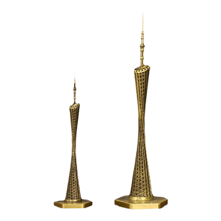 广州塔小蛮腰金属建筑模型旅游纪念品小礼物礼品桌面装饰品摆件