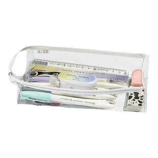 考试专用透明笔袋中考高考大容量日式高颜值学生日系文具袋考研文具盒铅笔盒国誉笔袋