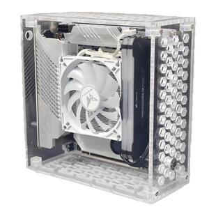 全新现货迷你ITX机箱DC-ATX电源DIY台式机超薄卧式核显HTPC小机箱