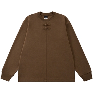 【CLOTTEE by CLOT】毛巾布盘扣长袖T恤 中式 男女同款 榫卯系列