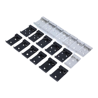 35mmdin导轨卡扣卡子铝合金黑白