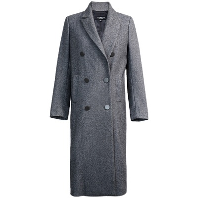 原创中长款气质修身毛呢大衣女