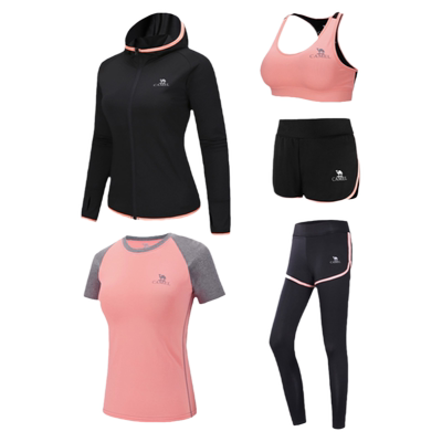 骆驼短袖瑜伽服骆驼套装运动服