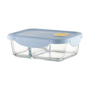 onlycook高硼硅玻璃饭盒微波炉加热专用带饭保鲜盒上班族便当餐盒