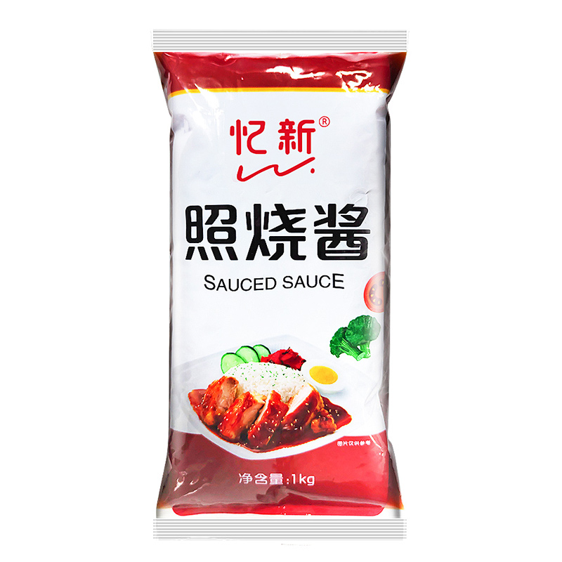 忆新照烧酱日式照烧汁1kgx12袋章鱼小丸子 脆皮鸡 烤肉拌饭酱商用