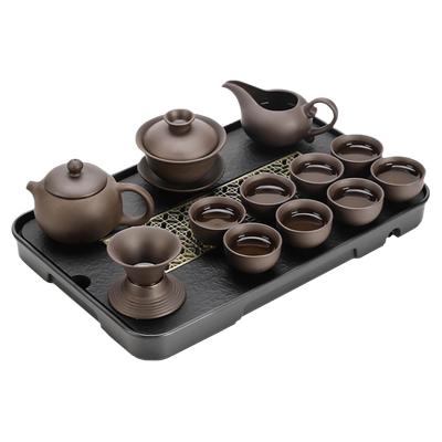紫砂中式复古办公室会客功夫茶具