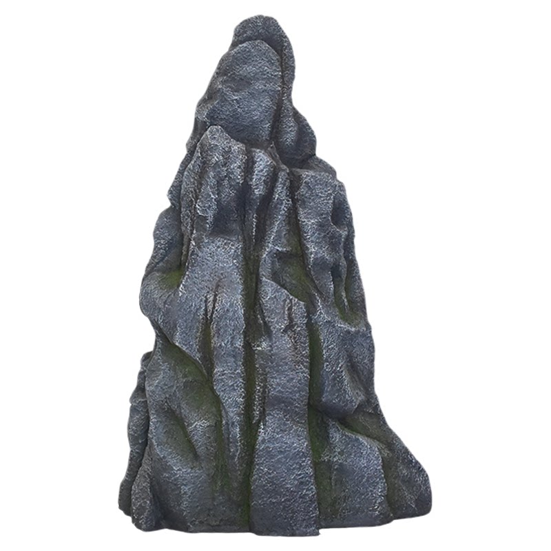 新中式玻璃钢假山石玄关山水摆件