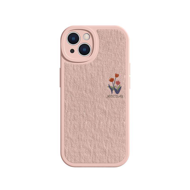 适用iPhone15pro/17手机壳苹果14plus郁金香16pro小清新13简约12promax防摔11女款xsma